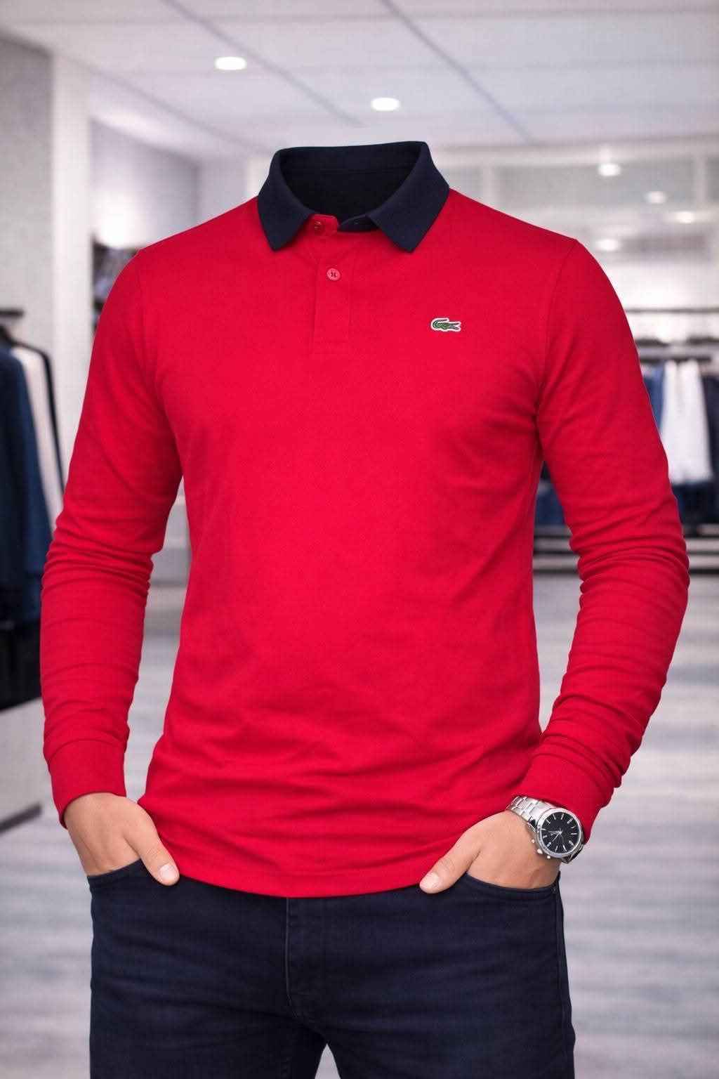 Polo manches longues Lacoste