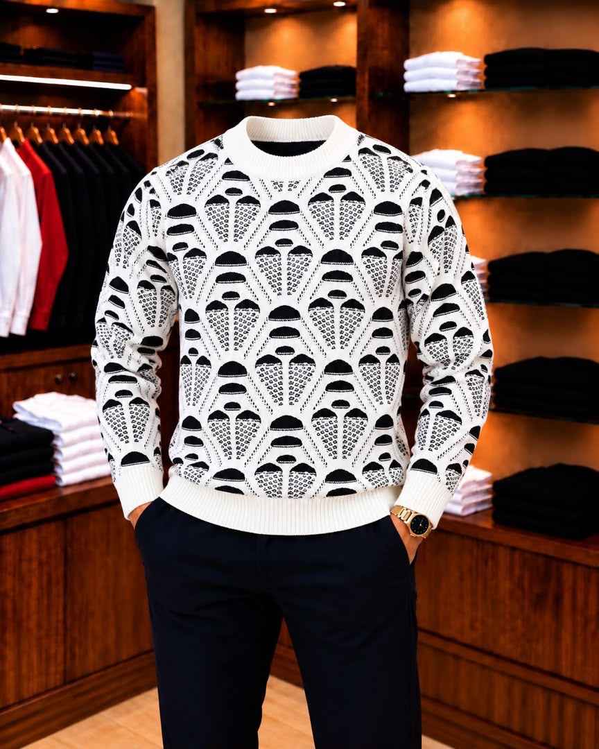 Pull-over tricoté pour homme