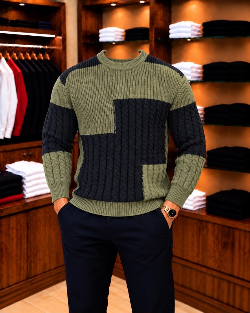 Pull-over tricoté pour homme