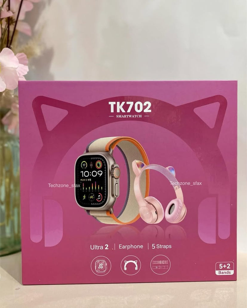 MONTRE CONNECTÉE TK702 AVEC CASQUE INTEGRE