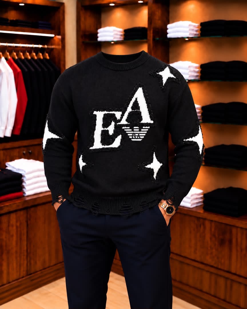 Pull-over tricoté pour homme