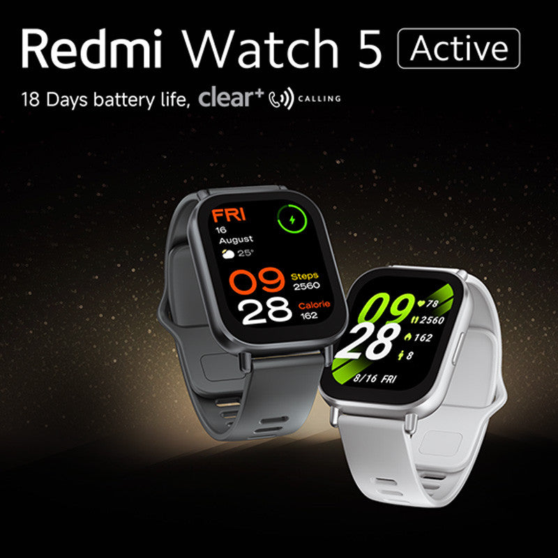 REDMI WATCH 5 ACTIVE ORIGINALE COULEUR BLANC ET NOIR DISPONIBLES