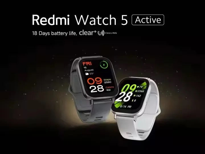 REDMI WATCH 5 ACTIVE ORIGINALE COULEUR BLANC ET NOIR DISPONIBLES