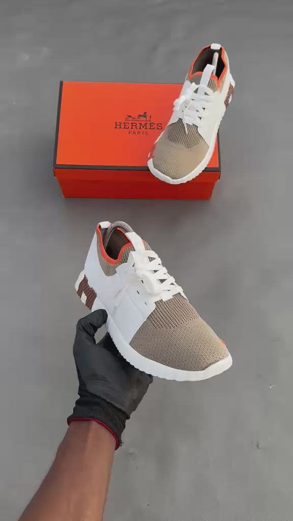 Baskets Hermès à enfiler Depart Blanc